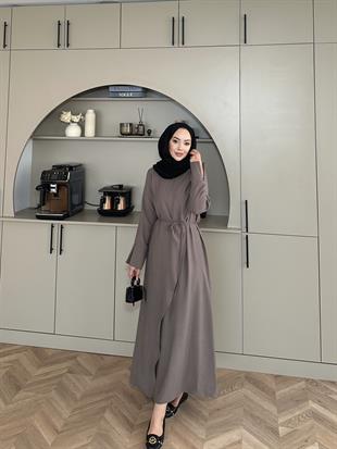 Candy Broşlu Elbise Antrasit