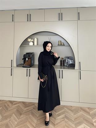 Candy Broşlu Elbise Siyah