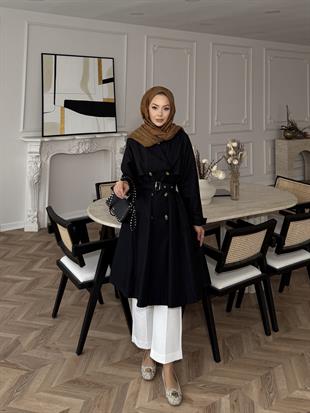 Carina Trençkot Siyah