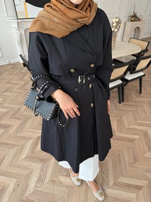 Carina Trençkot Siyah