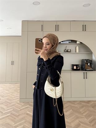 Ceketli Kot Elbise Takım Lacivert (4065)