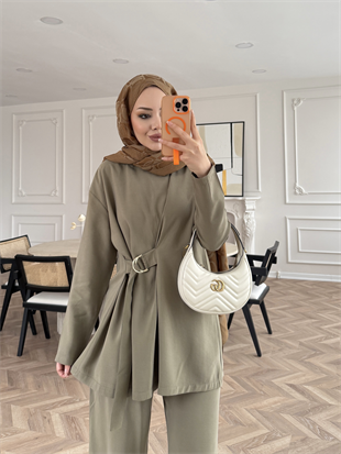 Cesar Modal Pantolonlu Takım Haki (2306)