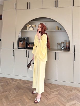 Chaos Asimetrik Pantolonlu Takım Butteryellow (4535)