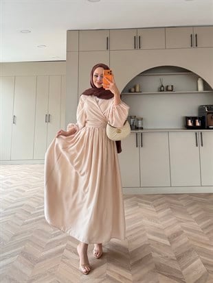 Chill Bağlamalı Etekli Takım Bej (5736)