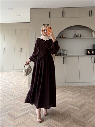 Chill Bağlamalı Etekli Takım Bordo (5736)