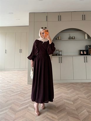 Chill Bağlamalı Etekli Takım Bordo (5736)