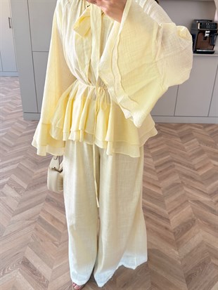 Choco Kat Kat Keten Takım ButterYellow (4477)