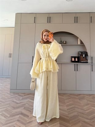 Choco Kat Kat Keten Takım ButterYellow (4477)