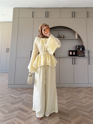 Choco Kat Kat Keten Takım ButterYellow (4477)