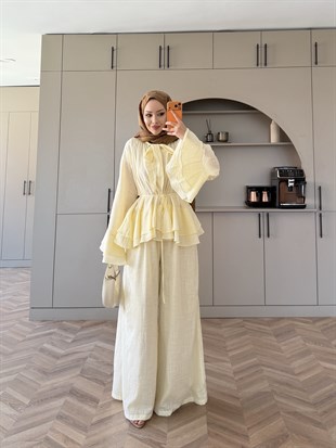 Choco Kat Kat Keten Takım ButterYellow (4477)