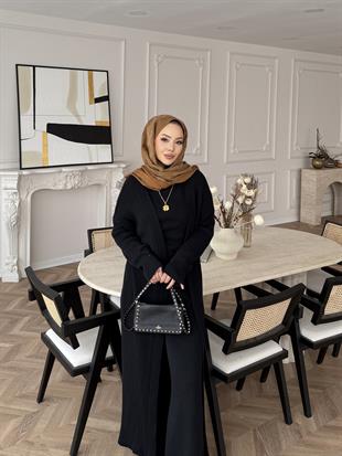 Ciara Süveterli Pantolonlu Takım Siyah