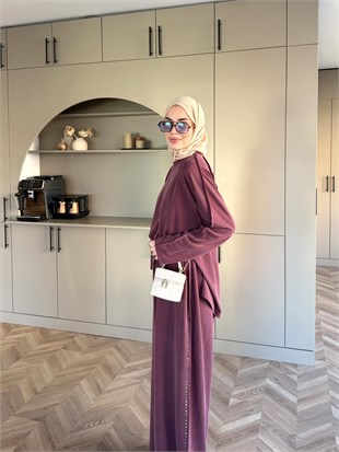 Claris Oysh Pantolonlu Takım Bordo (4549)