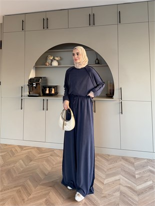 Claris Oysh Pantolonlu Takım Lacivert (4549)
