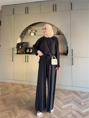 Claris Oysh Pantolonlu Takım Siyah (4549)