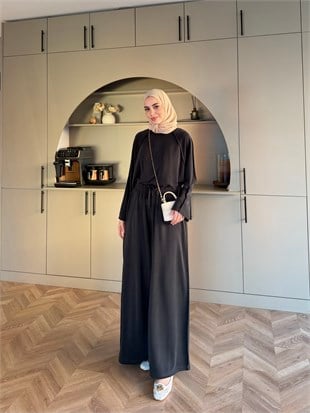 Claris Oysh Pantolonlu Takım Siyah (4549)