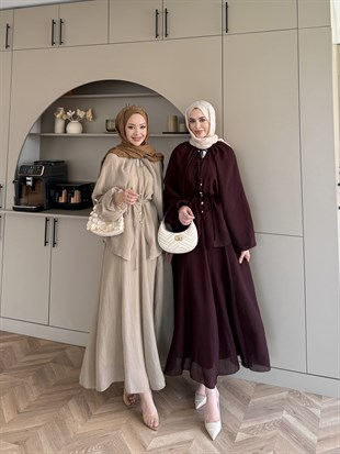 Coast İnci Düğme Detaylı Pantolon Takım Mürdüm (3080)