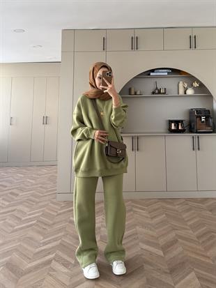 Cole Üç İplik Takım Yeşil 