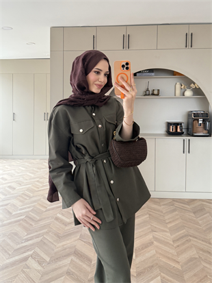 Connel Çıtçıtlı Pantolonlu Takım Haki (2332)