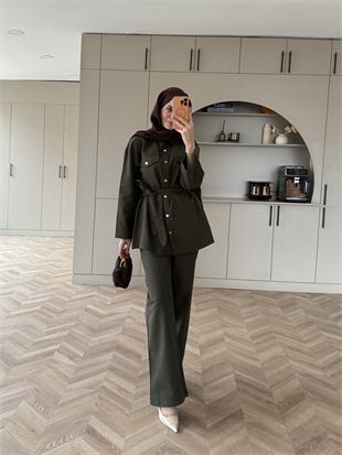 Connel Çıtçıtlı Pantolonlu Takım Haki (2332)