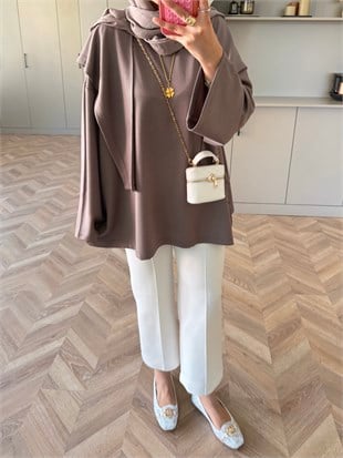 Cora Şal Yaka Sweat Vizon (62401)
