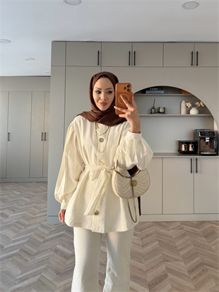 Daily Düğmeli Cupra Takım Ekru (2238)