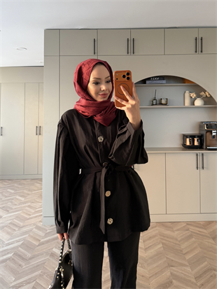 Daily Düğmeli Cupra Takım Siyah (2238)