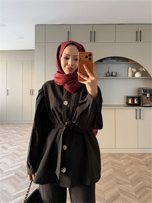 Daily Düğmeli Cupra Takım Siyah (2238)