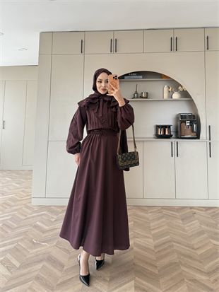 Dale Nakışlı Etekli Takım Bordo (8350)