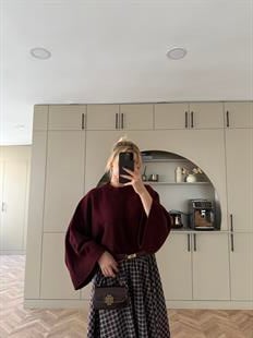 Dali Ekose Etek Bordo-Ekru 17