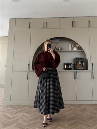 Dali Ekose Etek Siyah-Beyaz 25