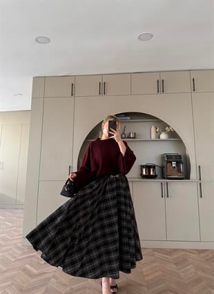 Dali Ekose Etek Siyah-Beyaz 25