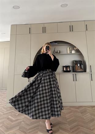 Dali Ekose Etek Siyah-Ekru 21