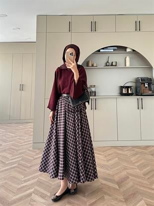 Dali Ekose Etek VişneÇürüğü-Beyaz 13