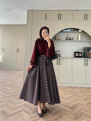 Dali Ekose Etek VişneÇürüğü-Beyaz 13