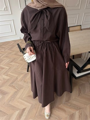 Dalites Etekli Takım Kahverengi 