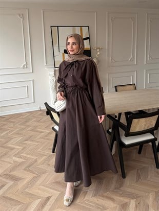 Dalites Etekli Takım Kahverengi 