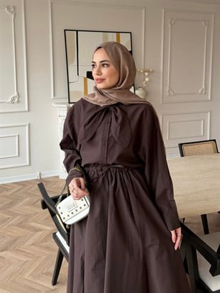 Dalites Etekli Takım Kahverengi 