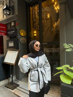 Darel Ribbed Jacket Gray