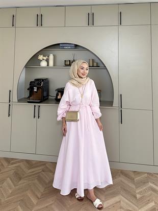 Dean Elbise Toz Pembe