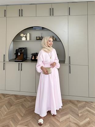 Dean Elbise Toz Pembe