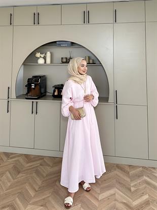 Dean Elbise Toz Pembe