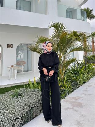 Della Pantolonlu Takım Siyah