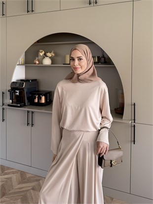 Delta Oysh Pantolonlu Takım Bej (4552)