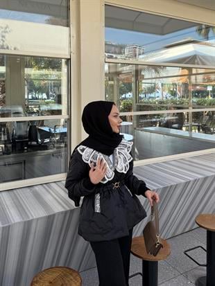 Diamond İthal Kapitone Mont Siyah