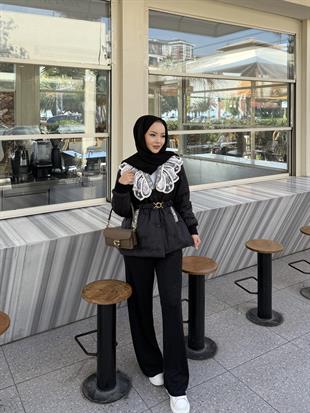 Diamond İthal Kapitone Mont Siyah