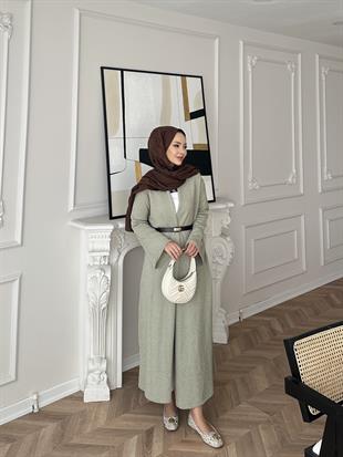 Dilay Triko Uzun Hırka Çağla 