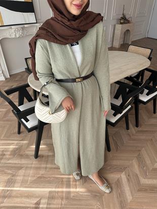 Dilay Triko Uzun Hırka Çağla 