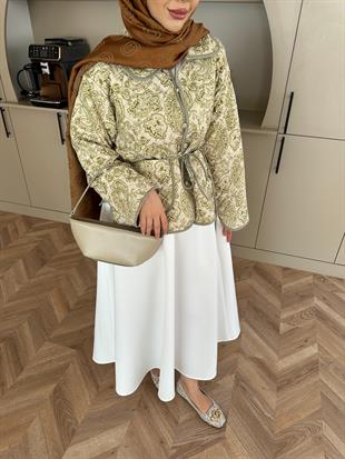 Doa Kapitone Ceket Yeşil