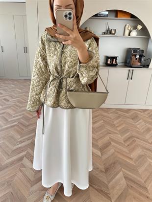 Doa Kapitone Ceket Yeşil