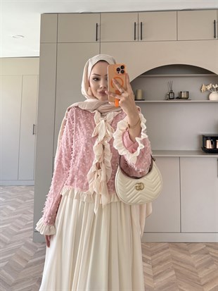 Dolly Etekli Takım Pembe Ekru (5789)
